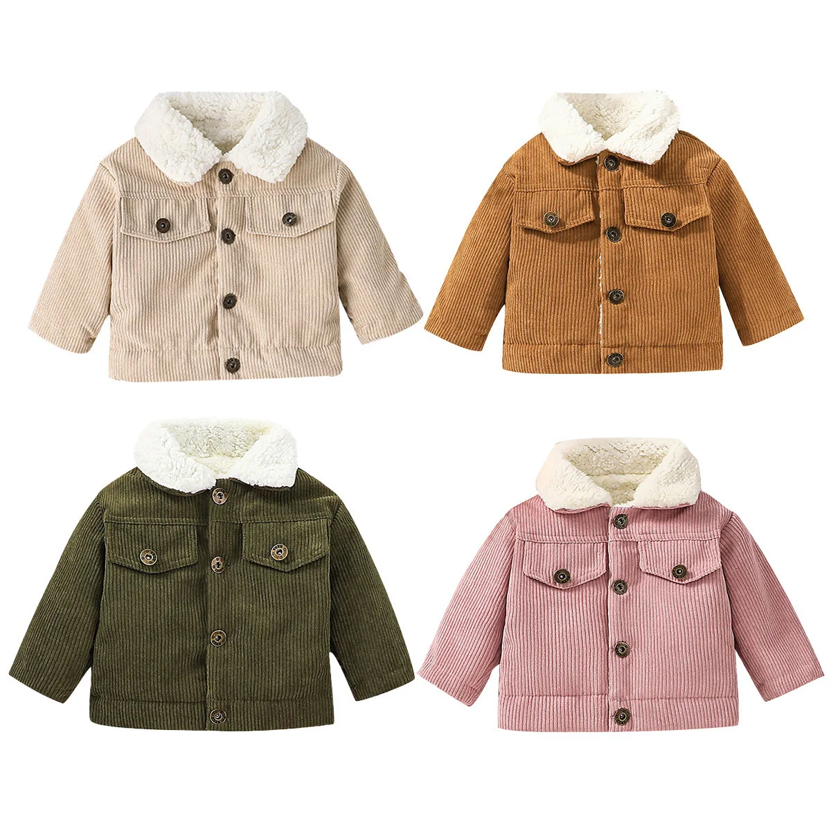 Baby Corduroy Fleece Lined Jac - Toddler Boy Winter Fleece Jacket review and price