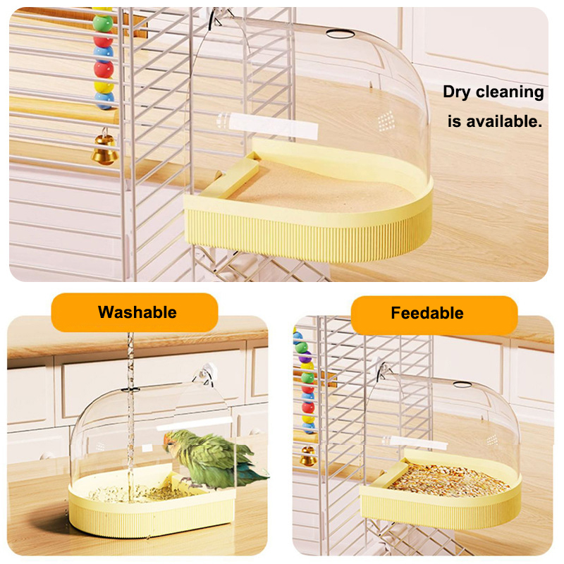 Parrot transparent bathtub. It - Feeding review and price